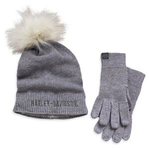 Harley-Davidson Women's Knit Hat & Glove Set